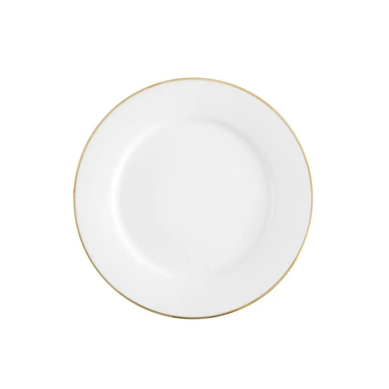 Camellia Gold Rim Dinner Plate