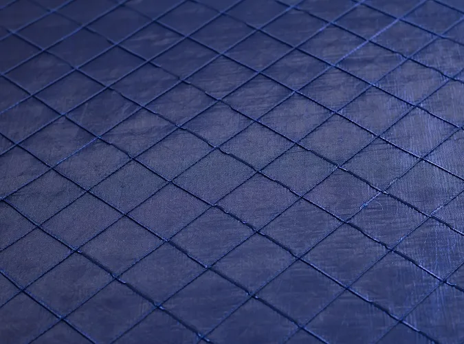 Midnight Blue Pintuck Linen