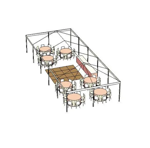 20'x40' Tent - 50 Guest Package