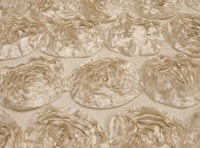 Antique Ivory Rosette Linen