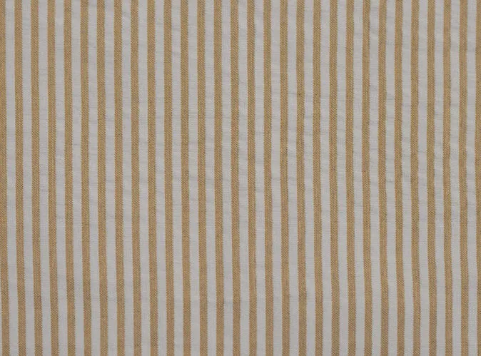 Tan Seersucker Linen