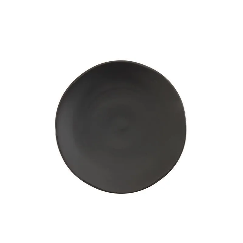 Stoneware Salad/Dessert Plate (Charcoal Black) 8"