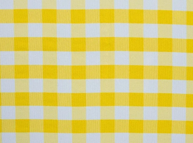 Yellow Check Linen