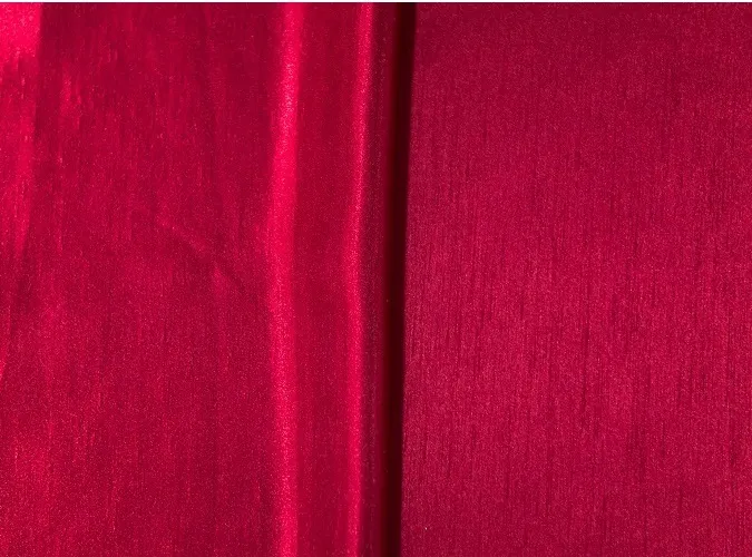 Crimson Shantung ~ Reversible Linen