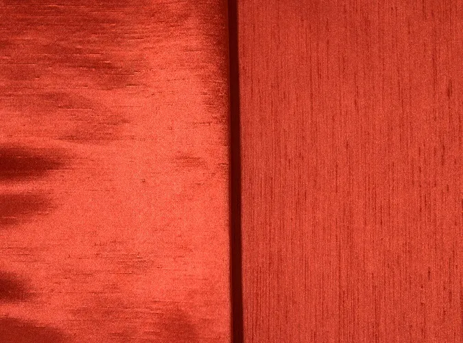 Terracotta Shantung ~ Reversible Linen