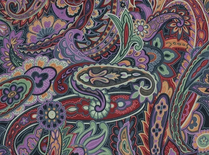 Regal Paisley Linen