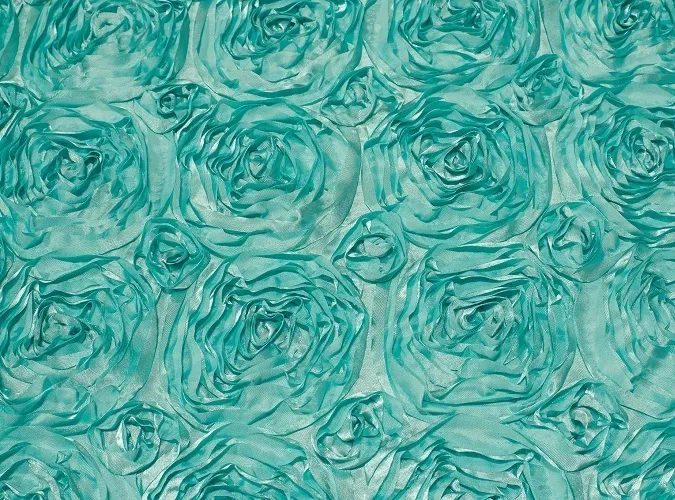 Tiffany Blue Rosette (Satin) Linen