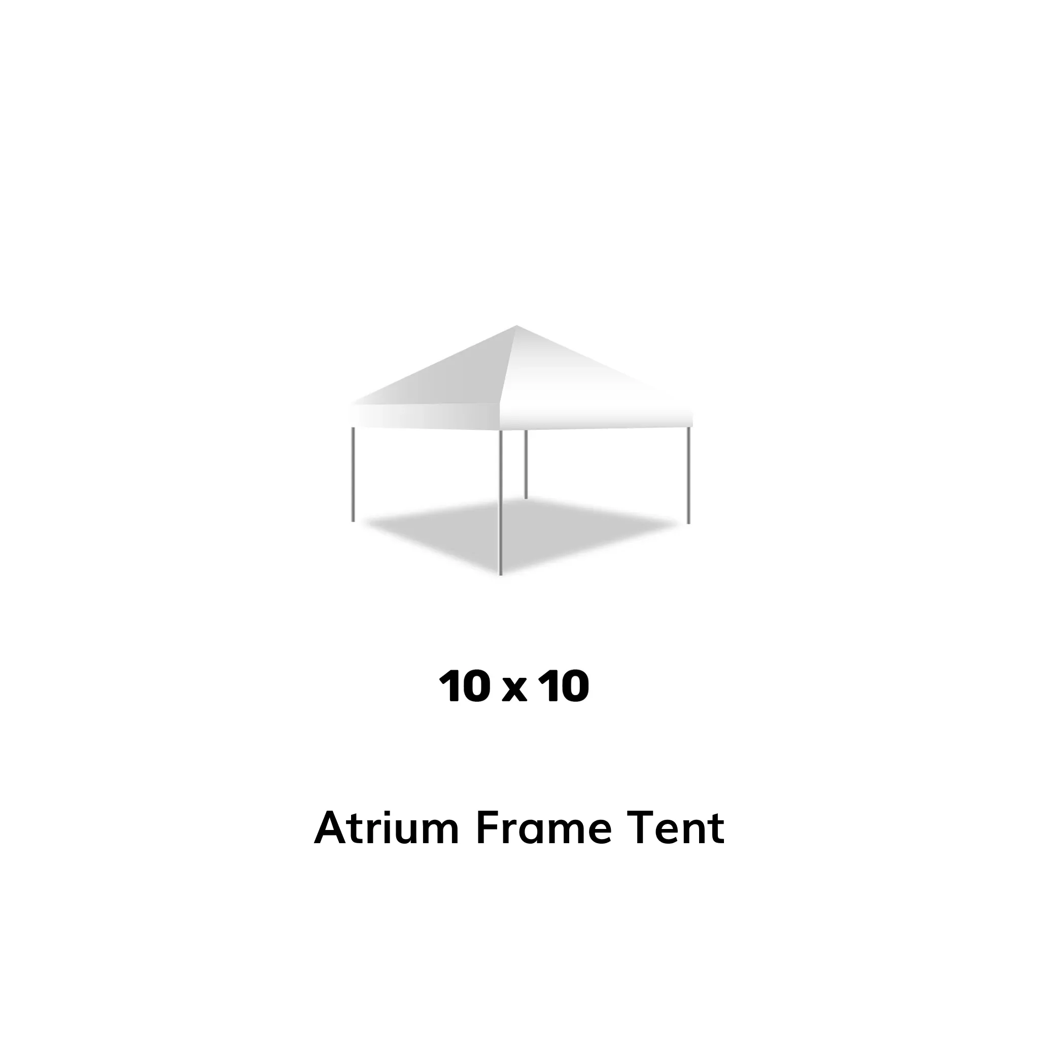 10' x 10' Frame Tent