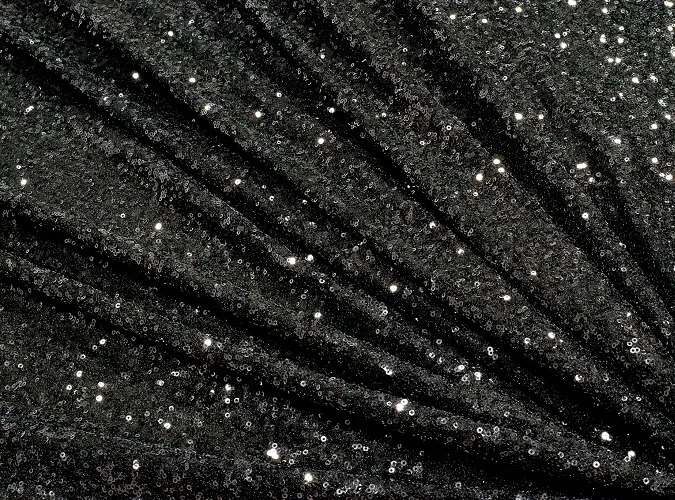 Black Sequin Linen