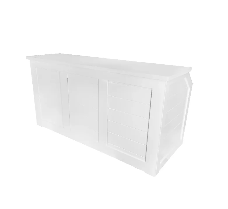 White Decorative Bar 7'