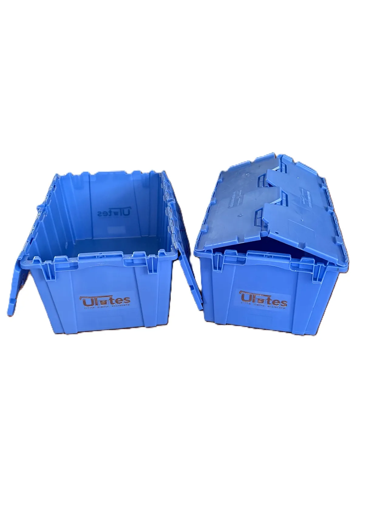 Attached lid Moving Tote