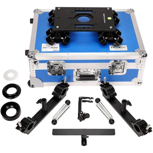 Proaim Polaris Portable Camera Dolly Kit w/ low boys and rails