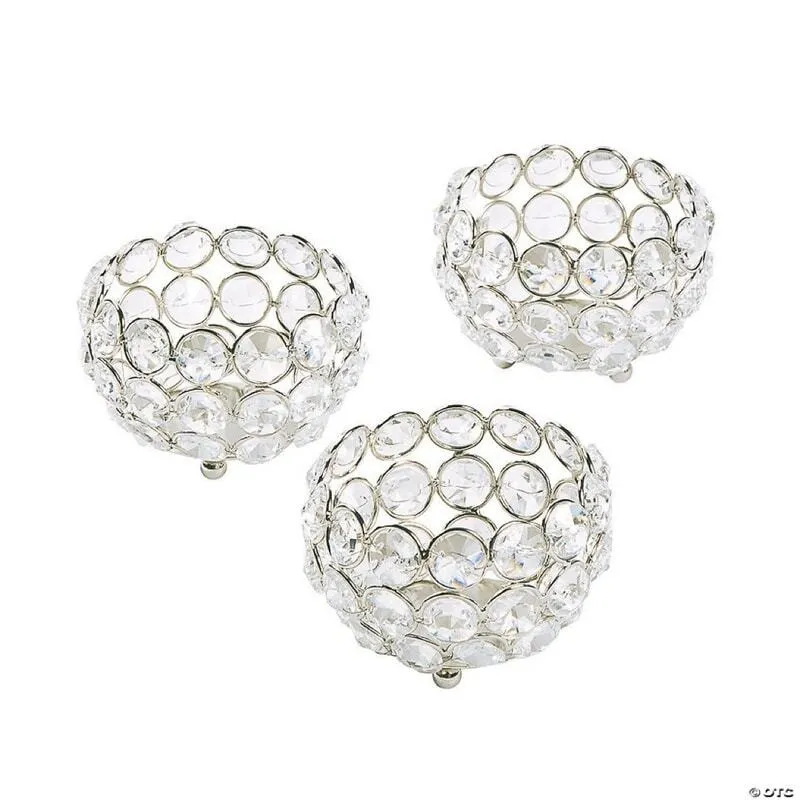 Crystal Ball Tealight Candle Holder