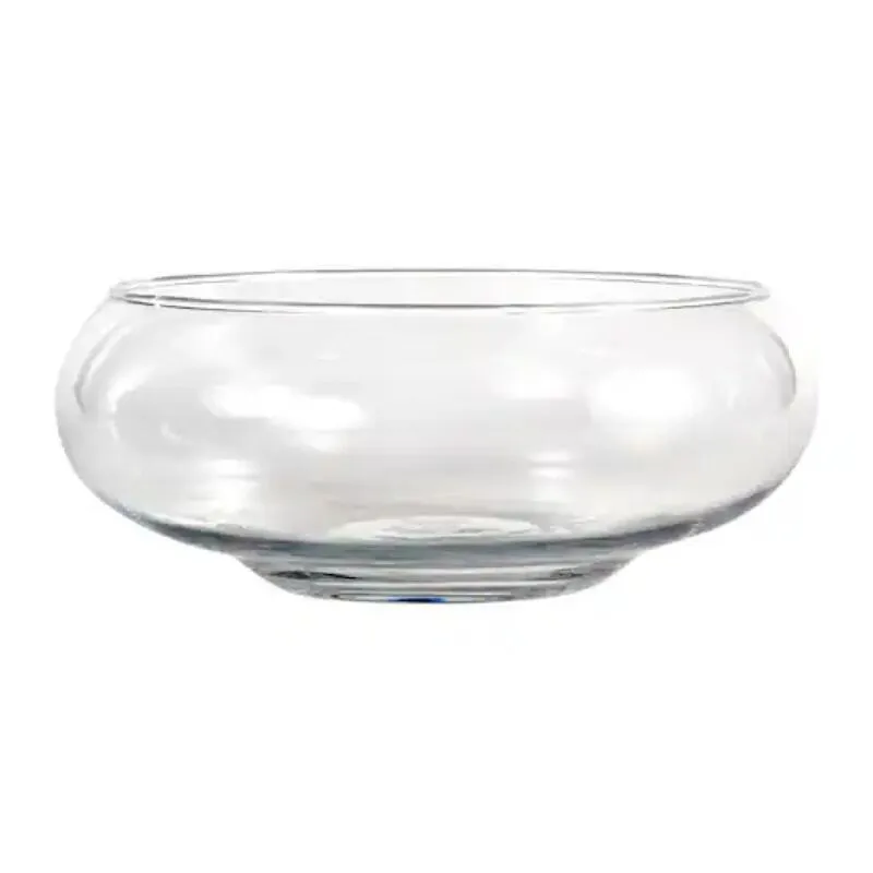 Clear Glass Fishbowl Vase 9.5"
