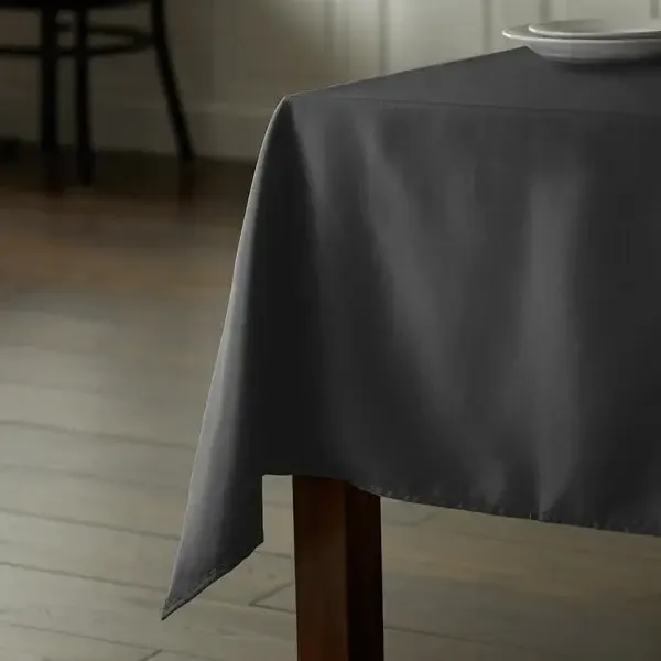 Black Square Cotton Tablecloths 81" x 81"