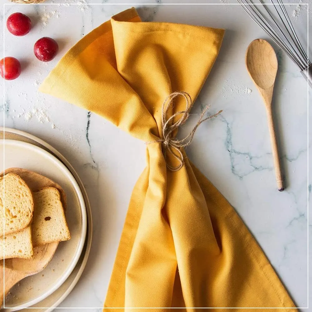 Yellow Cotton Cloth Napkin