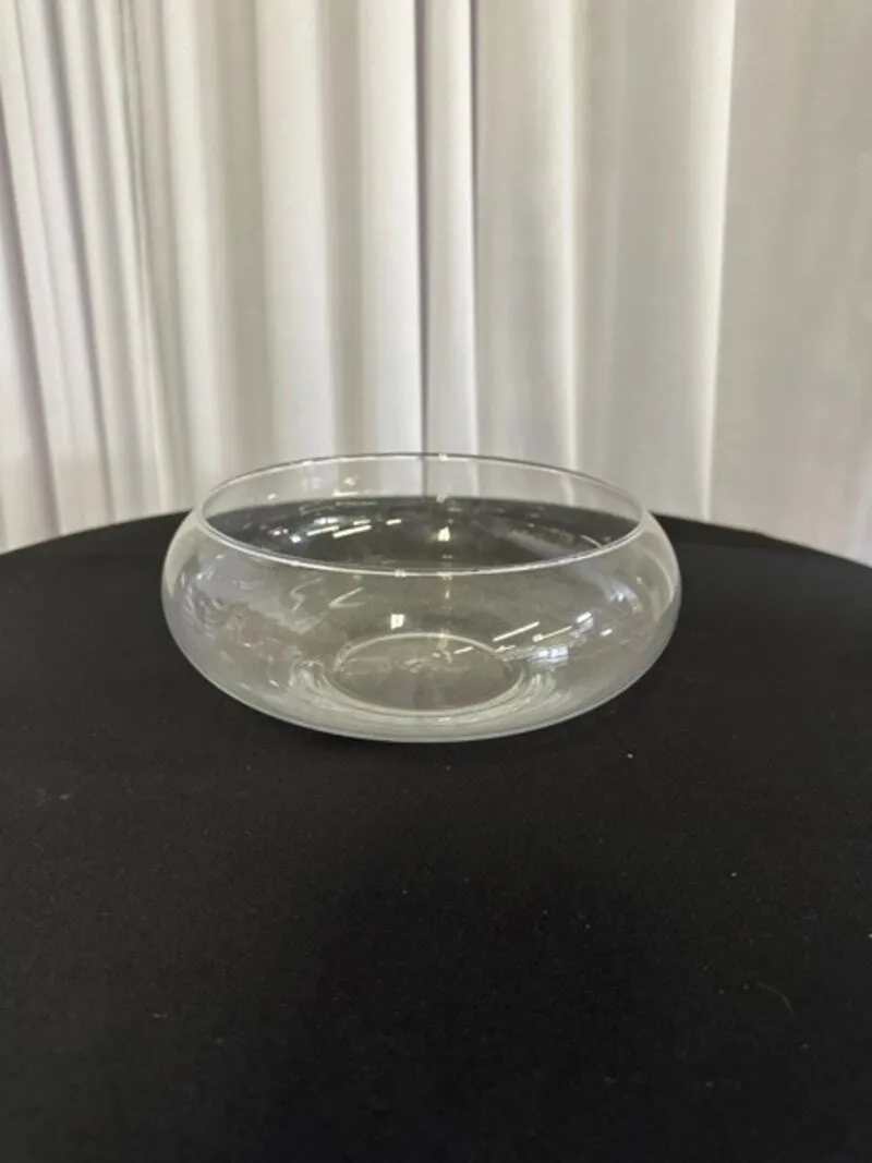 Clear Glass Fishbowl Vase Small