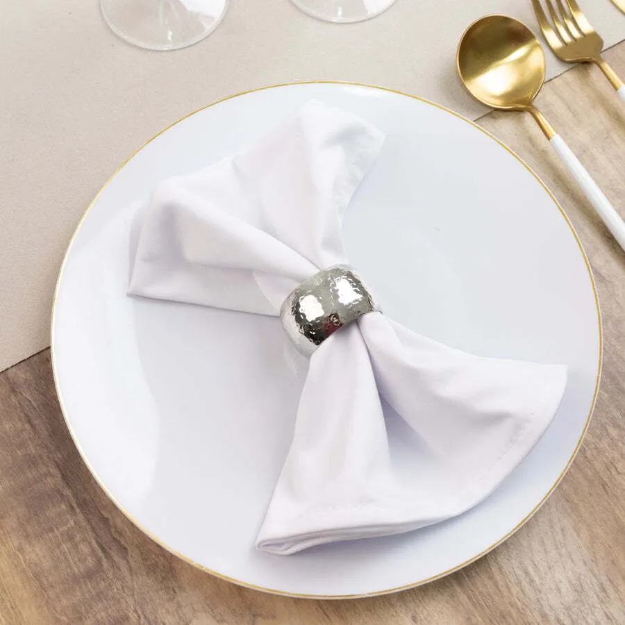 White Cotton Cloth Napkins 