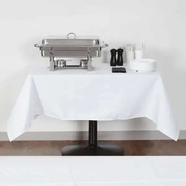 White Rectangle Cotton Tablecloth 52" x 72"