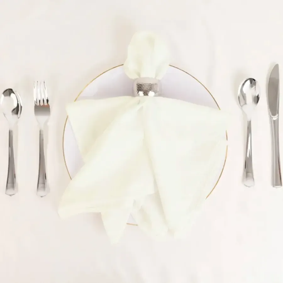 Cream Polyester Cloth Napkins