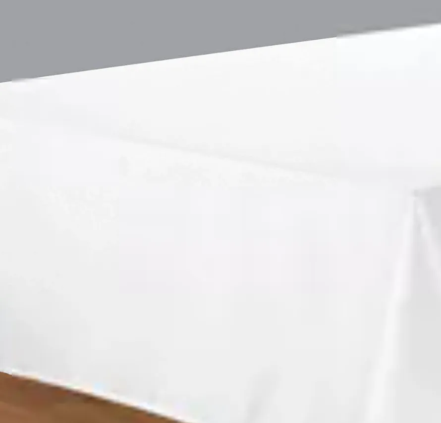 White Rectangle Tablecloth 52" x 96"