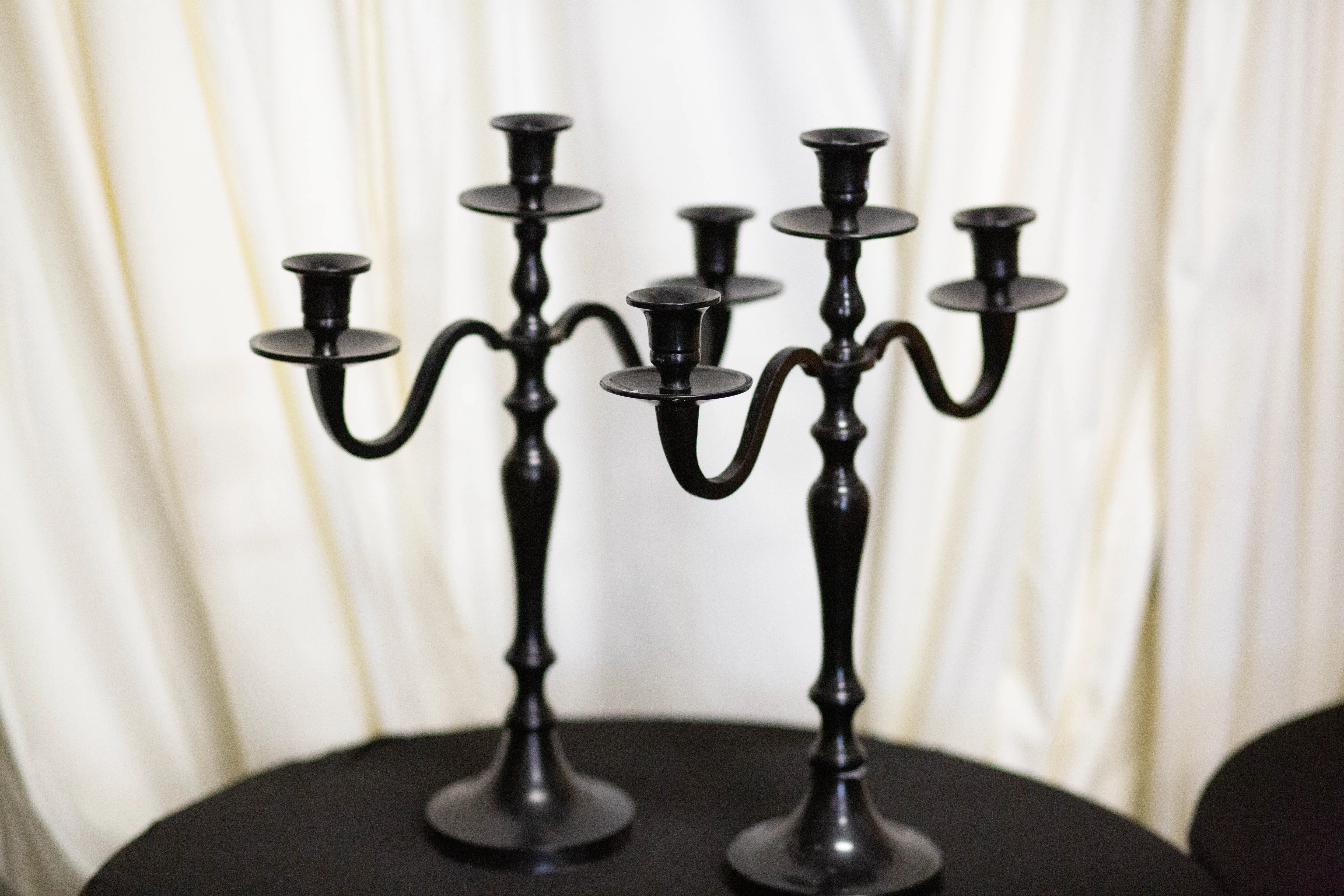 Black Metal Candelabra