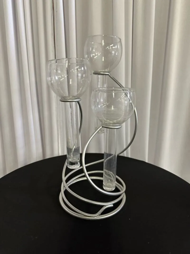 Three Tier Spiral Floating Candle Holder