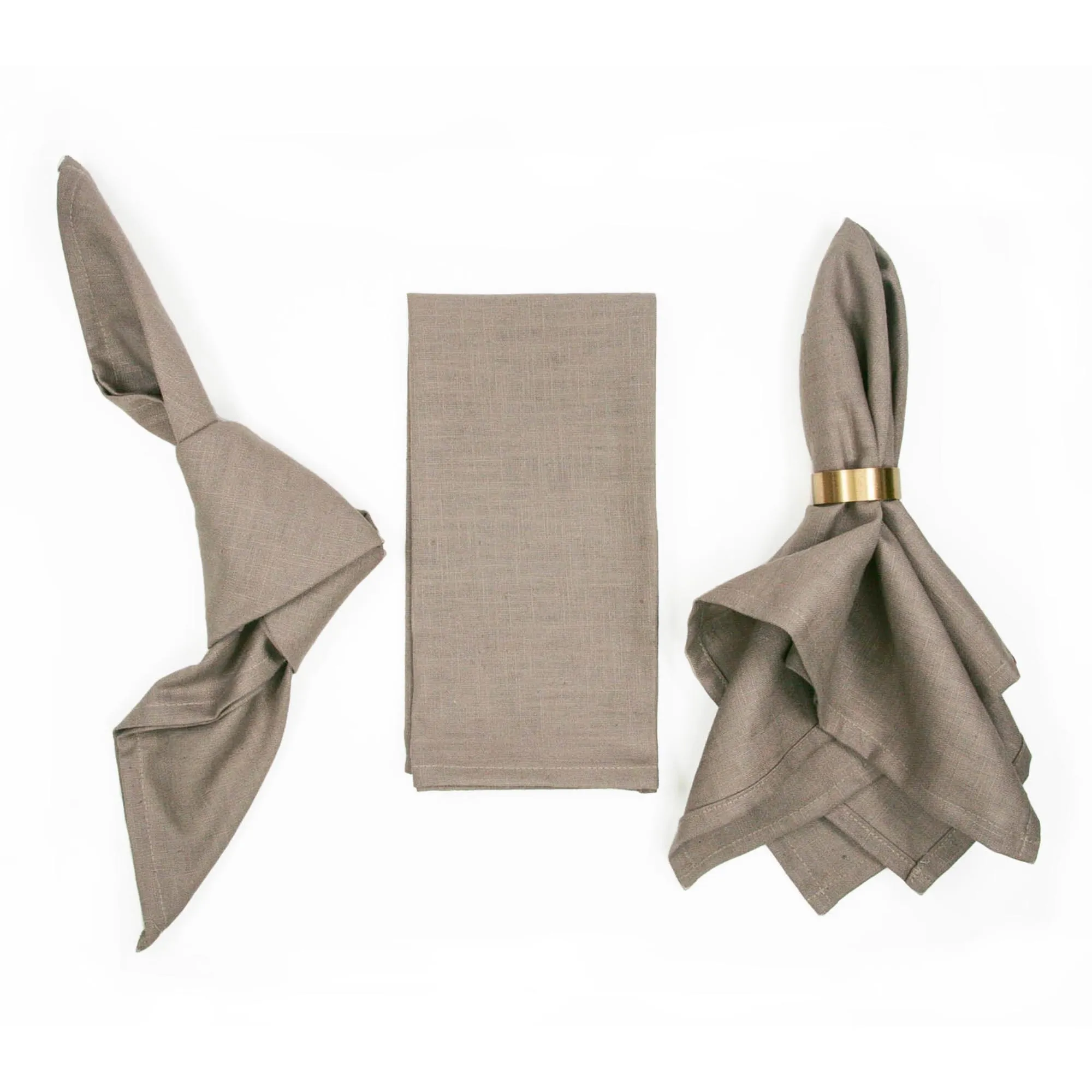 Taupe Cloth Napkins