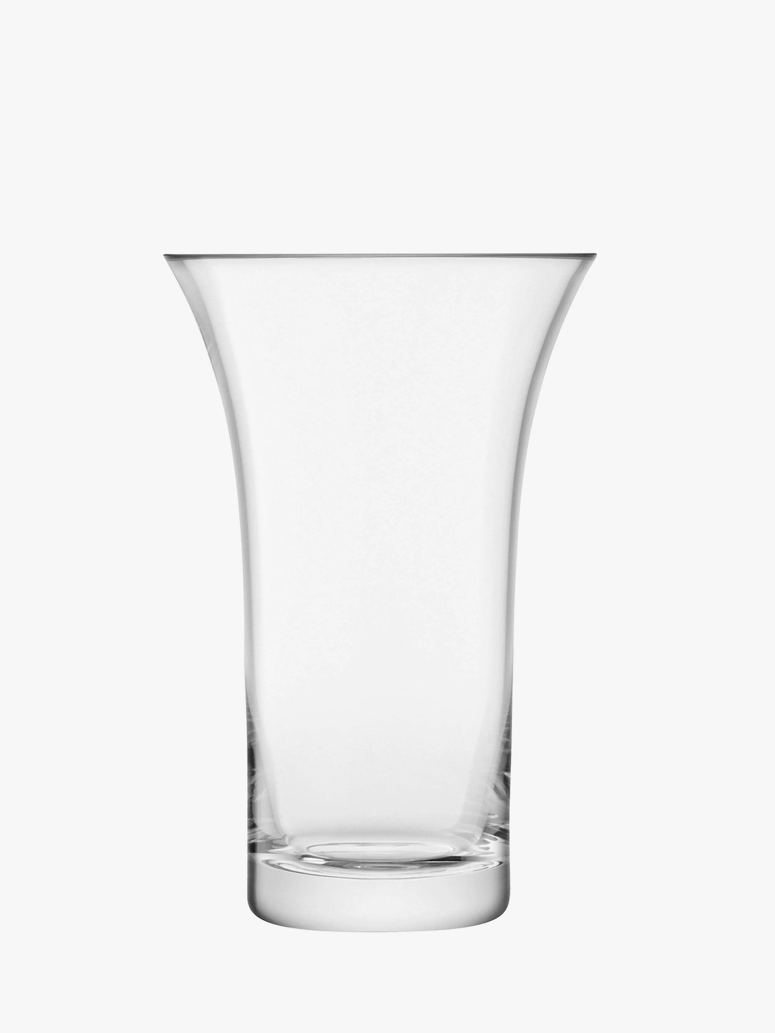 Clear Glass Flare Vase 9.25"
