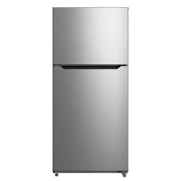 Midea 18.1 cu ft Top Freezer Refrigerator Stainless Steel ENERGY STAR