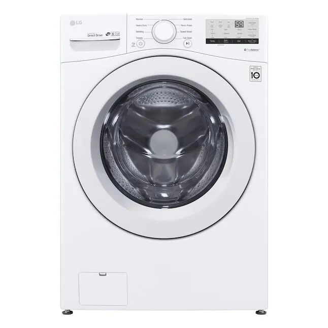 LG 4.5 cu ft High-Efficiency Front-Load Washer (White, ENERGY STAR)