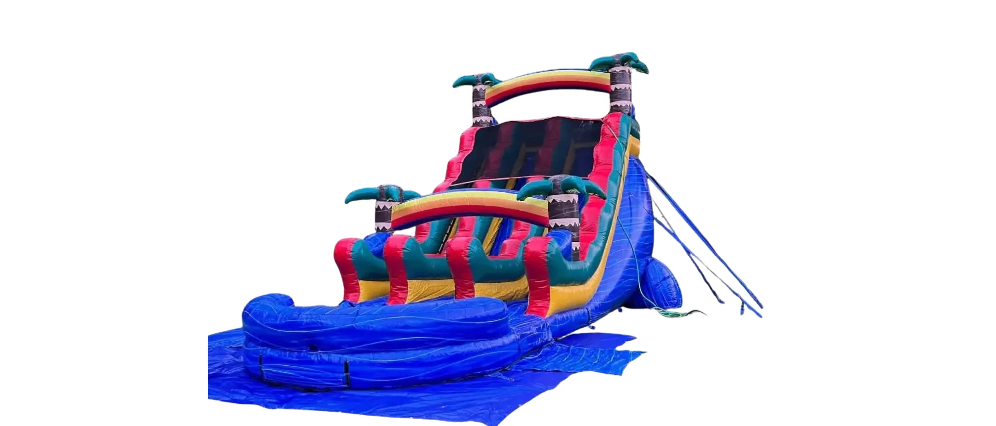 20ft Tropical Blue Paradise Dual Slide