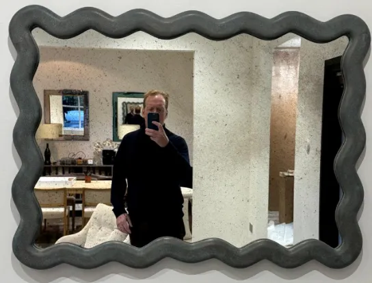 Irregular Metal Resin Mirror 60849