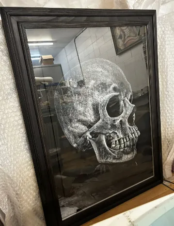 Human Skull Artwork