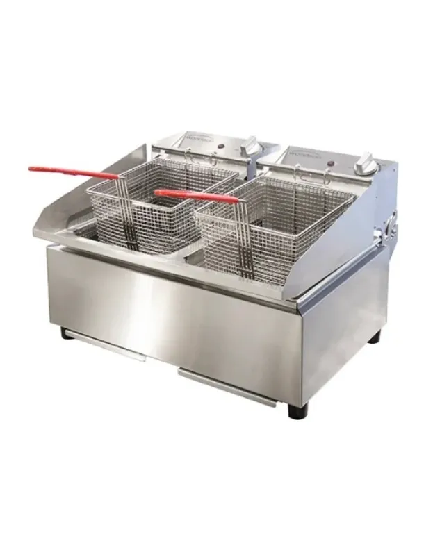 Woodson W.FRT50 Double Pan Bench Top Fryer
