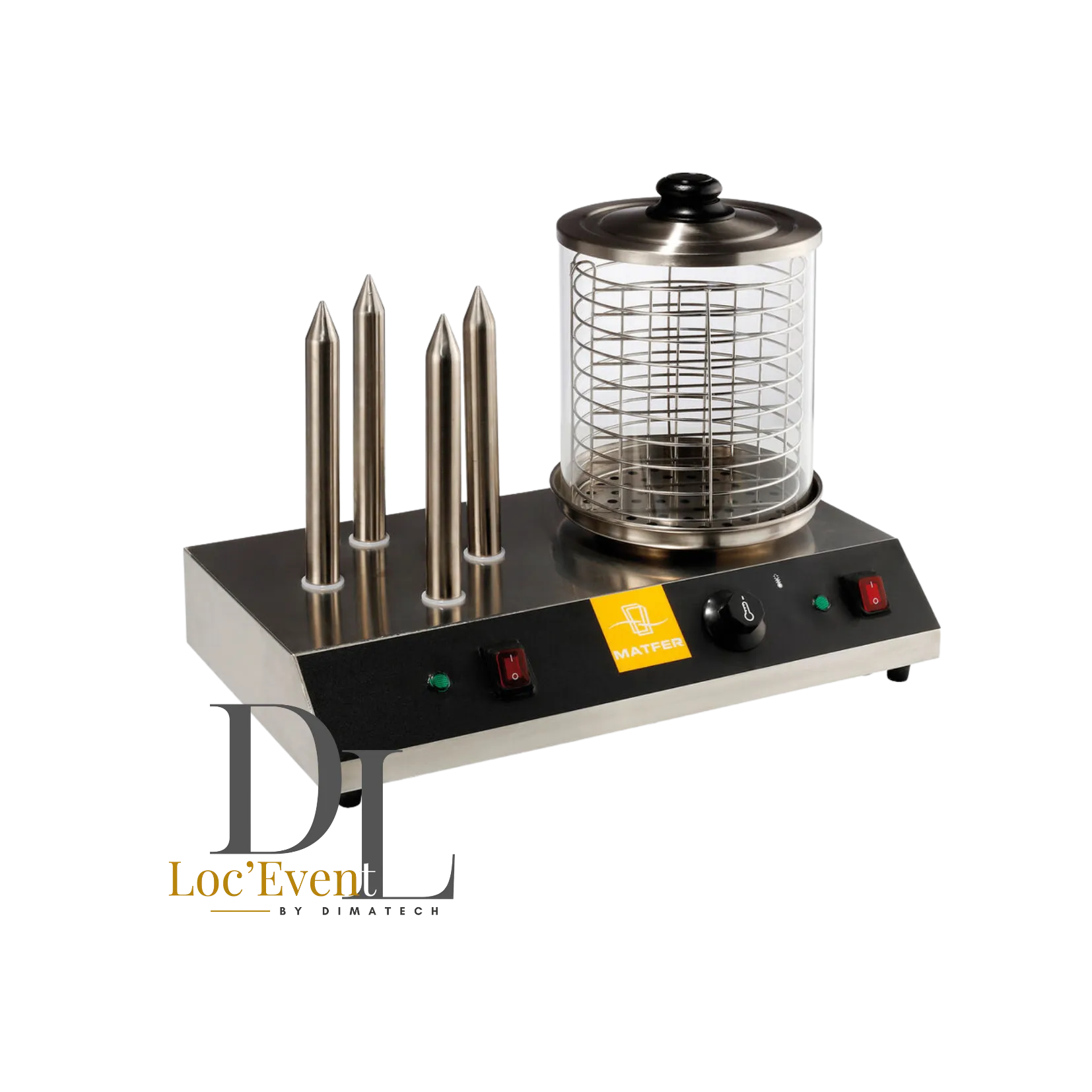 Chauffe saucisses 4 plots