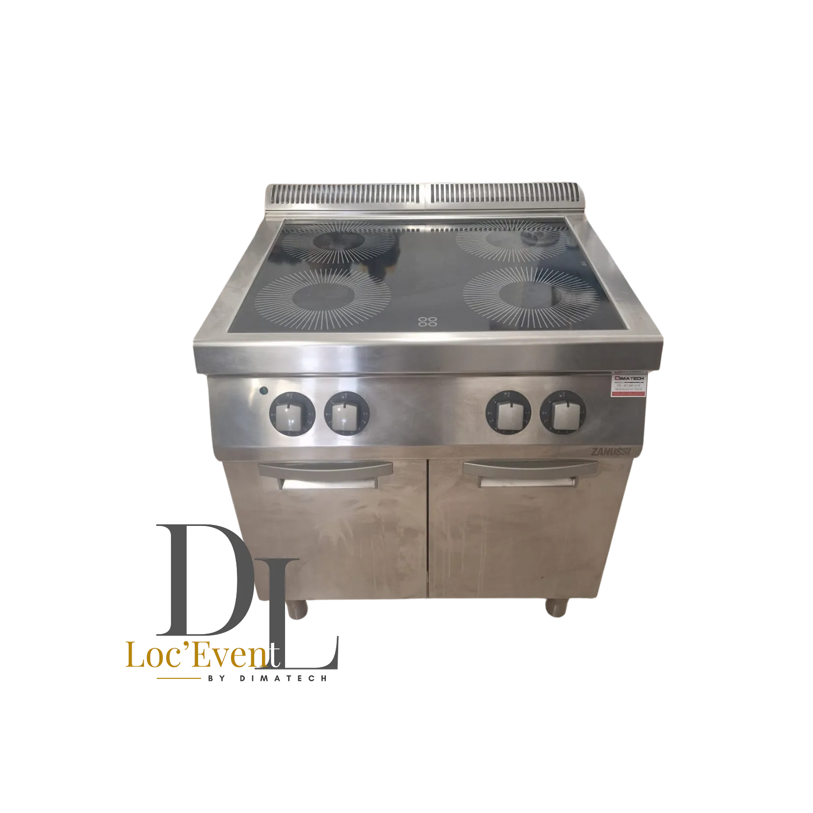 Fourneau vitrocéramique 4 zones 