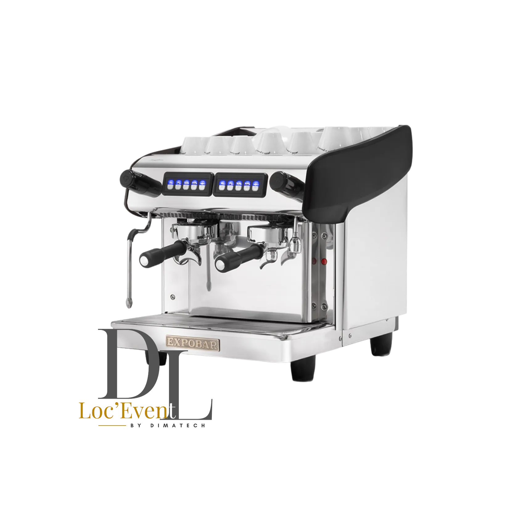 Machine à café 2 groupes compact