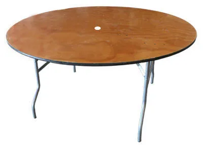 Round 60 inch Banquet Table With Hole in Middle 
