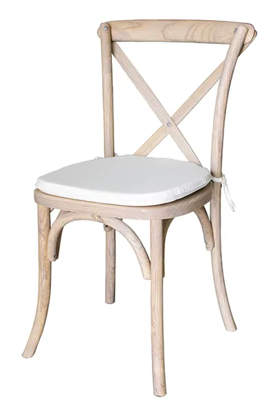 Cross Back Beachwood With Cushion 