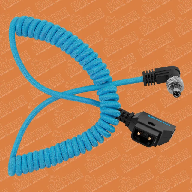 Kondor Blue Coiled D-Tap to Locking DC 2.5mm