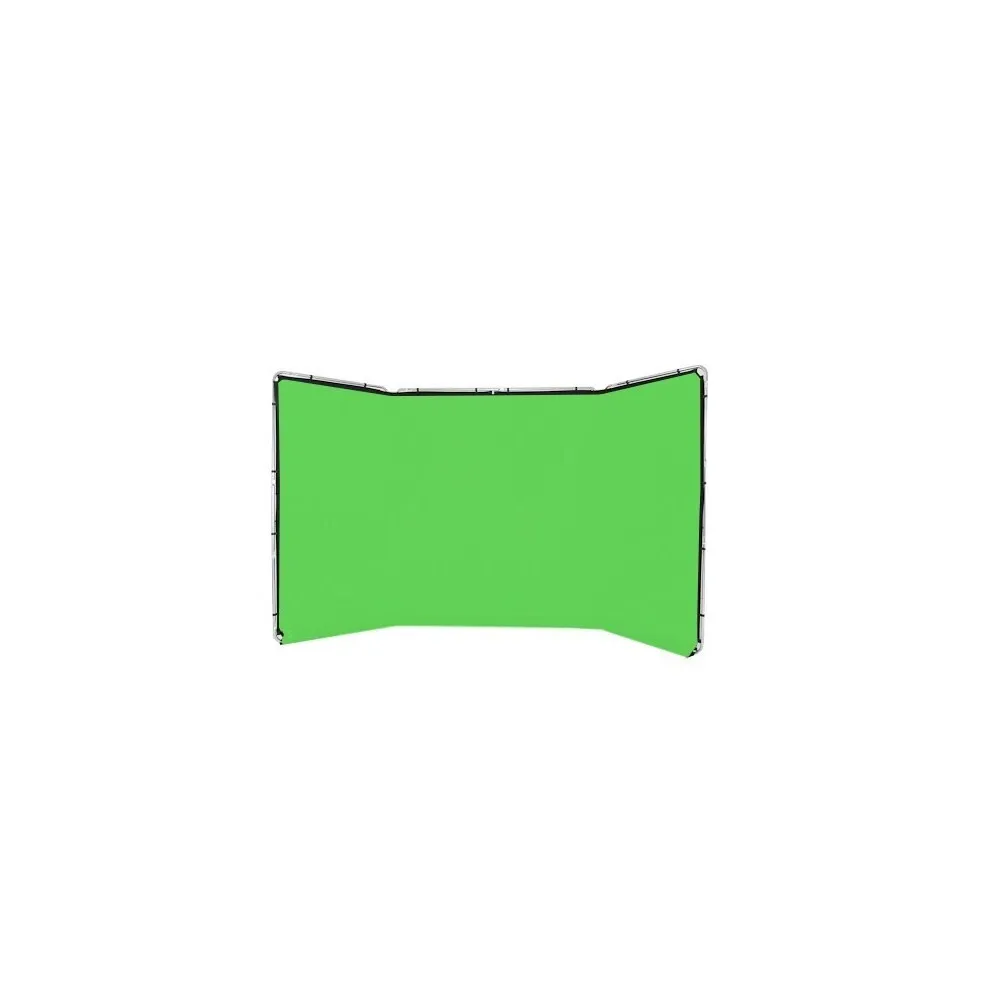 Portable Green Screen - Lasolite Panoramic Background 4m - Chromakey Green