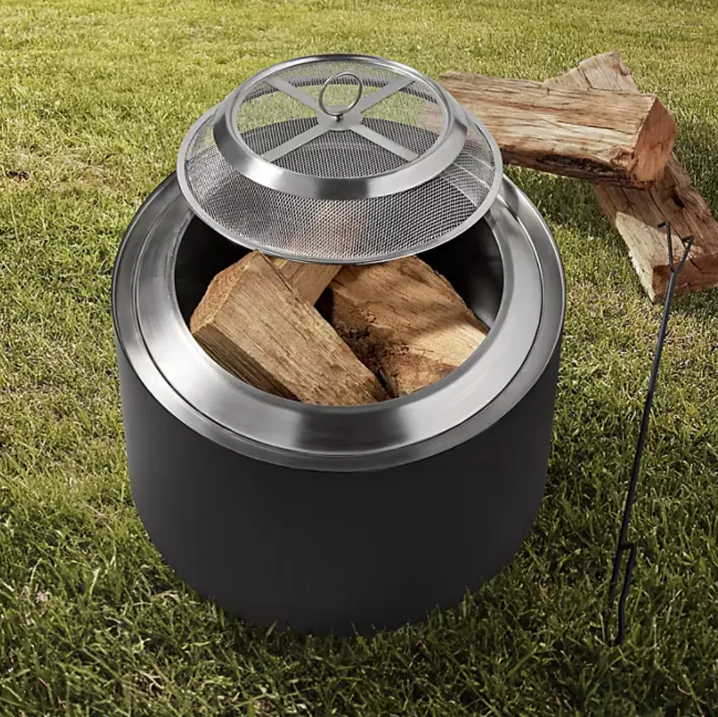 22" Smokeless Wood Fire Pit 