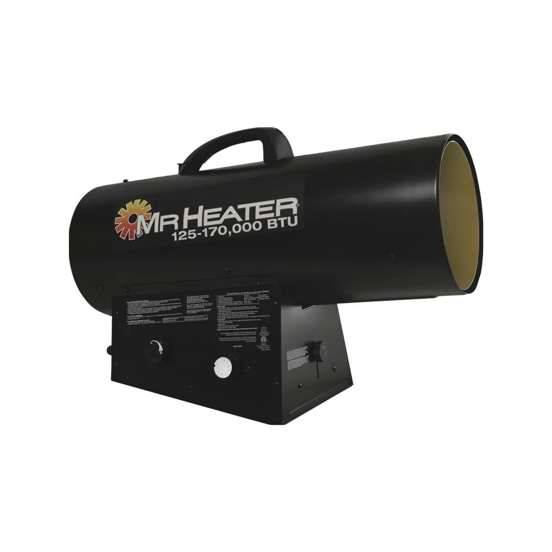 Mr. Heater 170,000 BTU Portable Propane Forced Air Heater with Quiet Burner Technology - Heavy Duty Outdoor & Job Site Heater
