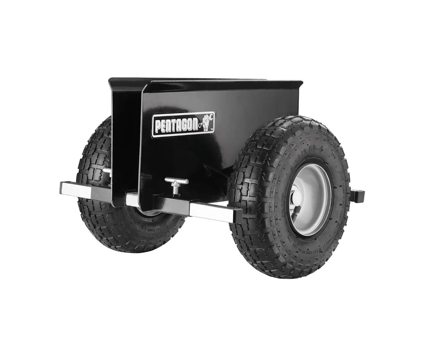 Drywall Cart - Lumber, Wood Paneling, and Plywood Carrier Holds up to 600lbs - 10-inch Inflatable Wheels