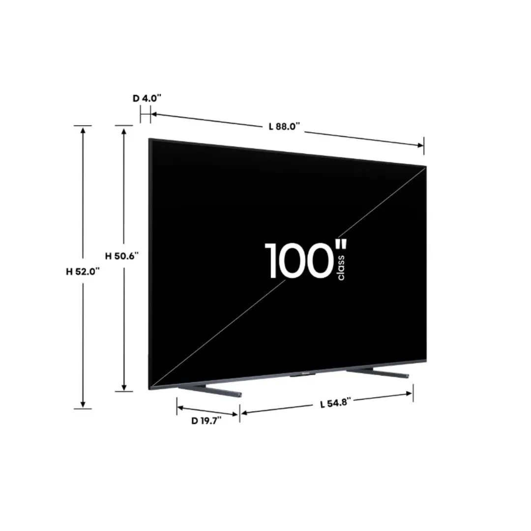 QLED TV, 100in 4K - Great for Special Gatherings and Presentations