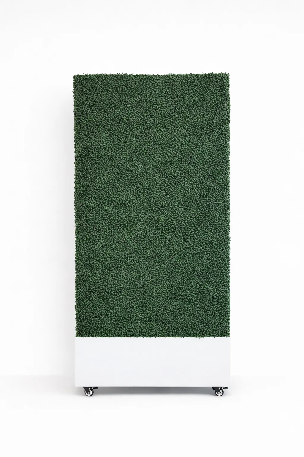 4 ft x 8 ft Greenery Shrub Wall in White Planter Box