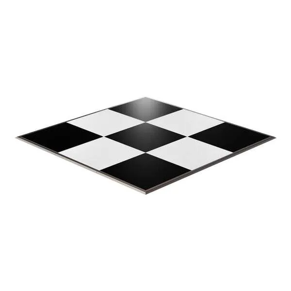 12x12 Premium White and Black Dance Floor