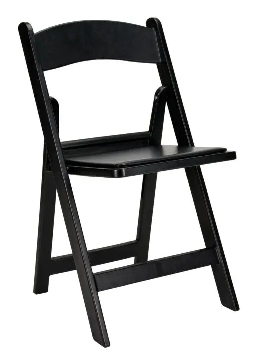 Black Folding Resin Event Chair