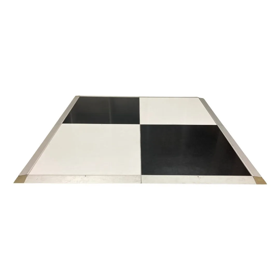 16x24 Premium White and Black Dance Floor